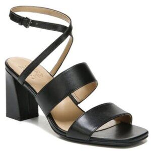 Naturalizer Womens Trinity Leather Square Toe Heels